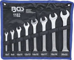 Oboustranné klíče 6 ÷ 22 mm BGS101182 (Sada 8 dílů v tašce)