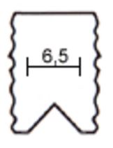 Fréza V-drážkovací Ø 6,5 mm