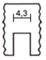 Fréza drážkovací Ø 4,3 mm