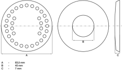 ND - Gumová podložka BGS102897-2 pro zvedák BGS 2897