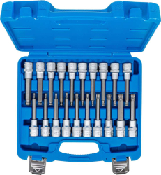 Zástrčné hlavice 1/2" Hex, Torx, XZN BGS105170 (Sada 20 dílů)