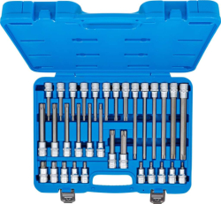 Sada nástrčných hlavic 12,5 mm (1/2") T-profil (pro Torx) (32 dílná), BGS105182