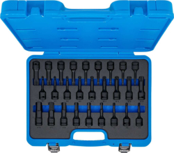 Zástrčné hlavice 1/2" Torx, XZN, Inbus BGS105484, úderové. Sada 26 dílů