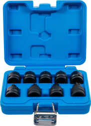 Sada silových nástrčných hlavic 12,5 mm (1/2") T-profil (pro Torx) T20 - T70 ( 9 dílná), BGS105486