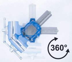 Paralelní svěrák 100 mm BGS1070965, otočný o 360°