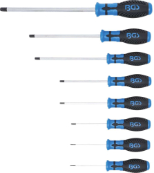 Šroubováky šestihranné 1,5 ÷ 8 mm BGS108629, Black tip. Sada 8 dílů