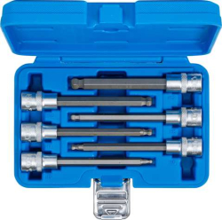 Zástrčné bitové hlavice 1/2" inbus s koulí 5 ÷ 12 mm BGS104258 (Sada 6 dílů)