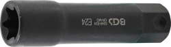 Nástrčná hlavice HEX 22 mm E-profil E 24 BGS105246-E24, úderová, velmi dlouhá