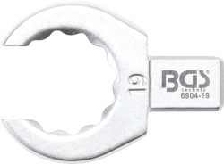 Otevřený očkový klíč 18 mm BGS106904-19 Nástrčný s upínáním 9 x 12 mm